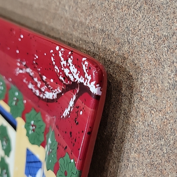 Hand Painted Snow People Serving Plate!!! - Picture 13 of 13